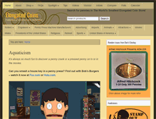 Tablet Screenshot of elongatedcoins.org
